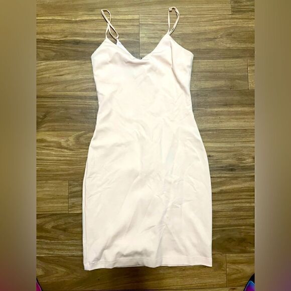 bebe Light Pink Midi Dress - Picture 1 of 4